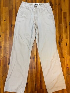 Mountain Khakis Mens Pants Beige Khaki Cotton Relaxed Chino Workwear Size 30x34